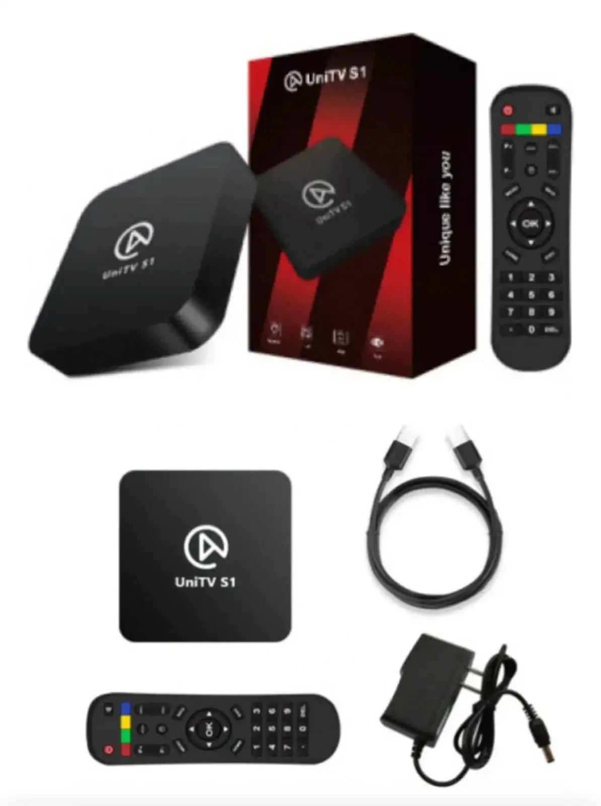 Aparelho UNITV-TV BOX, S 1 , CANAIS, PRONTA, ENTREGA BRASIL