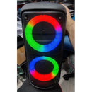 mega caixa de som completa amplificada 200w 40 cm de altura estilosa - Alfashop