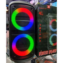 mega caixa de som completa amplificada 200w 40 cm de altura estilosa - Alfashop