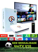 UNITV-TV BOX, V10 , CANAIS, PRONTA, ENTREGA BRASIL - Alfashop