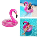 Boia Flamingo Rosa C/ Glitter Grande Piscina Inflável 90cm - Alfashop