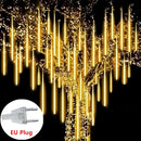 Cascata Bastão Led Natal Snowfall 8 Tubos Chuva Meteoro Cor Cor das luzes Branco quente 110V/220V - Alfashop