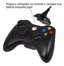 Kit 2 Baterias Recarregável COMPATÍVEL Xbox 360 + Cabo Substitua Pilhas Voltagem de entrada 12V - Alfashop