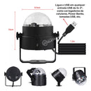 Globo De Luzes Para Festa Luz De Led Rgb Giratória Decoração - Alfashop