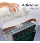Mini Climatizador De Ar Com Reservatório Para Água E Gelo Cor Verde 110V/220V - Alfashop