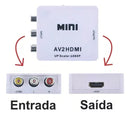 Mini Adaptador AV Conversor Para HDMI 1080p Av 2hdmi - Alfashop