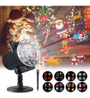 Projetor Natal Led Natalino Desenhos Laser Espeto Jardim - Alfashop