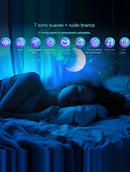 Luminária Astronauta Caixa Som Bluetooth Projetor Galaxias - Alfashop