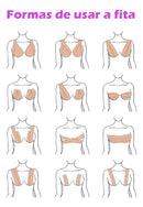 Levanta Peito Adesivo Seios Sutiã Fita Push Up Invisível - Alfashop