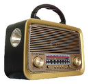 Radio Retrô Vintage Pilha E Tomada Bluetooth Am Fm Usb Mp3 - Alfashop