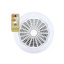 Ventilador De Teto Com Lâmpada Led Com Controle Remoto 3 Mod Diâmetro 230 Mm - Alfashop