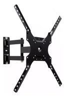 Suporte Tv Articulado De 32 40 42 50 55 Lcd Led Preto Aço - Alfashop