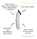 Máquininha Corta Cabelo Barbeador Peito Perna Pelos - Alfashop