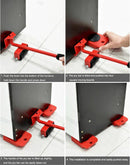 Arrasta Moveis Movedor Moveis Pesados Levantador Fácil 5pcs - Alfashop