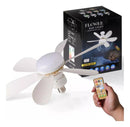 Ventilador De Teto C/ Lâmpada Led + Controle Para Bocal E27 - Alfashop