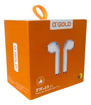Fone De Ouvido In-ear Sem Fio Bluetooth Cor Branco - Alfashop