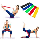 Kit 5 Faixas Elásticas Miniband 5 Níveis Para Treino Em Casa - Alfashop