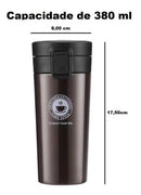 Copo Térmico Aço Inox Infusor Garrafa Caneca Vácuo Café Chá - Alfashop