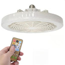 Ventilador Silencioso De Teto Lâmpada Luminária Led Rgb Bran Estrutura Branco - Alfashop