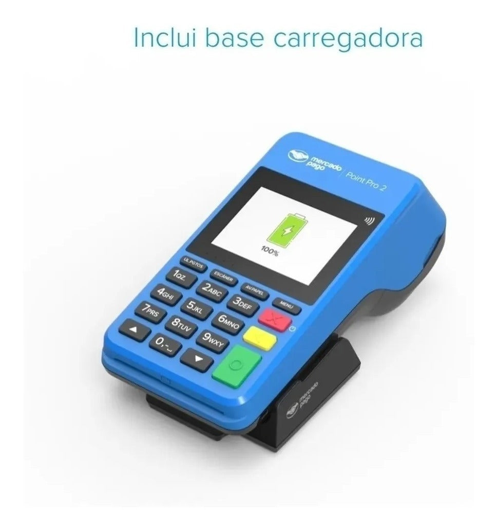 Maquininha De Cartão Mercado Pago Point Pro Wi-fi E Chip - Alfashop