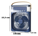Mini Ar Condicionado Portátil Ventilador Umidificador Mesa Cor Azul 110v/220v - Alfashop