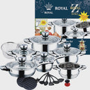 Jogo De Panelas Alemã Aço Cirúrgico 23 Peças 9 Camadas - Alfashop