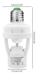 Sensor De Presença Com Fotocélula Para Lâmpada Soquete E27 - Alfashop