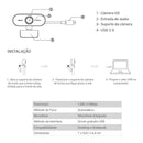 Webcam Full Hd 1080p Usb Mini Câmera Computador C/ Microfone - Alfashop