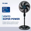 Ventilador Vertical De Alta Velocidade Tensão 110v TYF FS1608 - Alfashop