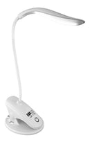 Luminária Mesa Led Recarregável S/ Fio Touch Abajur C/garra Cor da cúpula Branco Cor da estrutura Branco - Alfashop