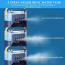 Mini Ar Condicionado Portátil Ventilador Umidificador Mesa Cor Azul 110v/220v - Alfashop