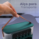 Mini Climatizador De Ar Com Reservatório Para Água E Gelo Cor Verde 110V/220V - Alfashop