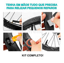 Kit Reparo C/ Ferramenta Bicicleta Chaves Bike Remendo Pneu - Alfashop