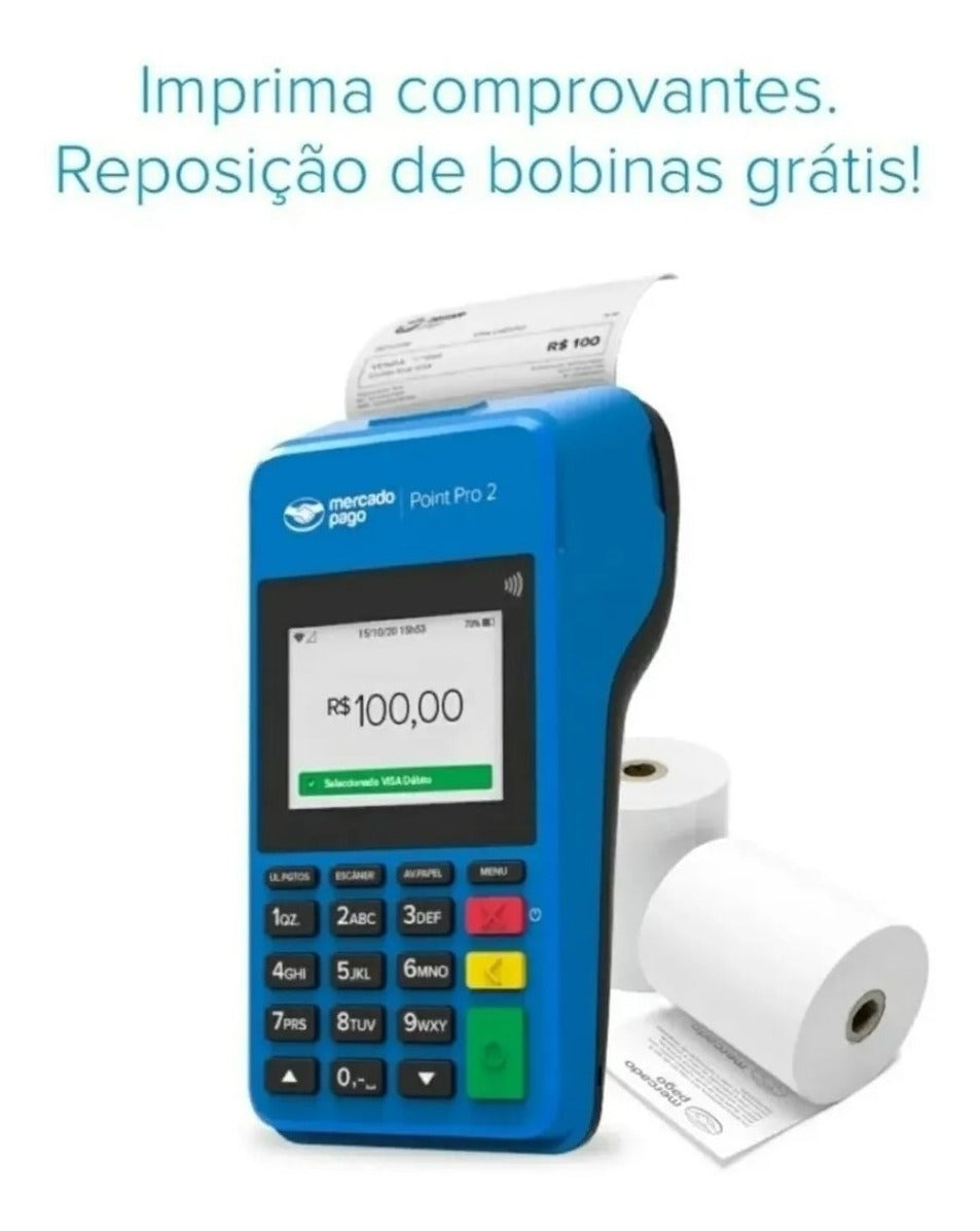 Maquininha De Cartão Mercado Pago Point Pro Wi-fi E Chip - Alfashop
