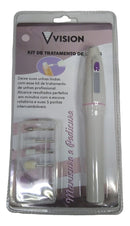 Lixa Elétrica Unha Cutícula A Pilha Sem Fio Manicure Lacrado - Alfashop