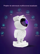 Luminária Astronauta Caixa Som Bluetooth Projetor Galaxias - Alfashop