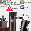 Copo Térmico Aço Inox Infusor Garrafa Caneca Vácuo Café Chá - Alfashop