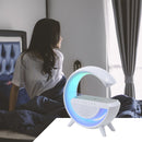 G Speaker Smart Station Luminária Caixa De Som C/ Carregador Cor Branco 110v/220v - Alfashop