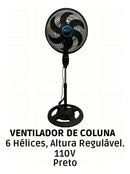 Ventilador Vertical De Alta Velocidade Tensão 110v TYF FS1608 - Alfashop