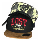 Boné Lost California Promoção Aba Reta Fitão Modelo Premium - Alfashop