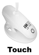 Luminária Mesa Led Recarregável S/ Fio Touch Abajur C/garra Cor da cúpula Branco Cor da estrutura Branco - Alfashop