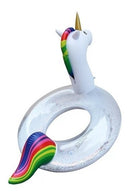Boia Unicórnio Blogueirinha Glíter Grande Piscina 90cm - Alfashop