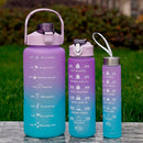 Kit 3 Garrafas Água Lançamento Galão Squeeze 2l 900ml 500 - Alfashop