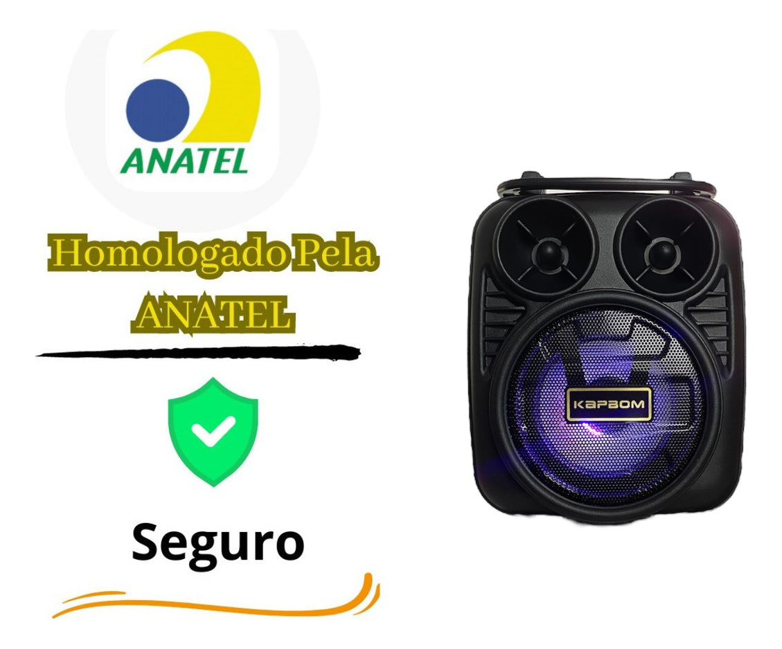 Caixa De Som 8w Bluetooth Potente Suporte Celular Portátil - Alfashop