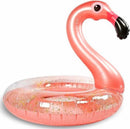 Boia Flamingo Rose C/ Glitter Grande Piscina Inflável 90cm - Alfashop