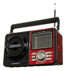 Rádio Portátil Bluetooth Pilha E Tomada Am Fm Usb Sw 110/220 - Alfashop