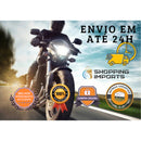 Kit 3 Buzina Universal para Moto Modelo Paquerinha 12V Preto - Alfashop