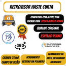 Retrovisor de moto esportivo  Modelo Z400 Kawasaki Rosca Honda Lente Convexa GVS rebaixado - Alfashop