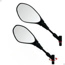 Retrovisor de moto rosca Honda Yamaha haste 360°curta F800 resistente Lente Convexa - Alfashop