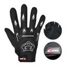 Luva Knt  Proteção Motociclista Motoqueiro Motocross Bike Motoboy Preta - Alfashop